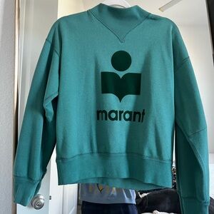 Green Isabel Marant Logo Sweatshirt